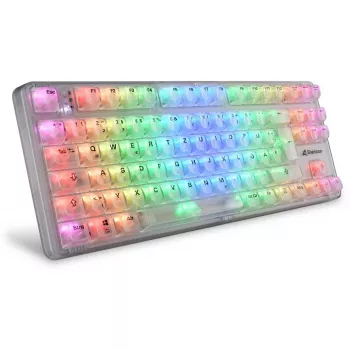 Crystal Shark, Gaming Keyboard White, DE-Layout, KTT