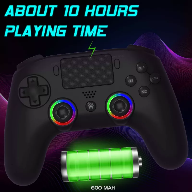 Gamepad Subsonic PS5 Wireless LED Controller Czarny D-pad Home Options Share