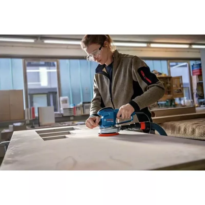 Bosch GEX 34-150 Professional Szlifierka mimośrodowa 12000 RPM 24000 OPM Czarny, Niebieski, Szary, Czerwony