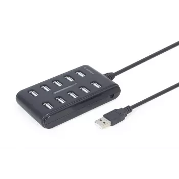 Koncentrator USB Gembird UHB-U2P10P-01 — 10-portowy hub USB 2.0