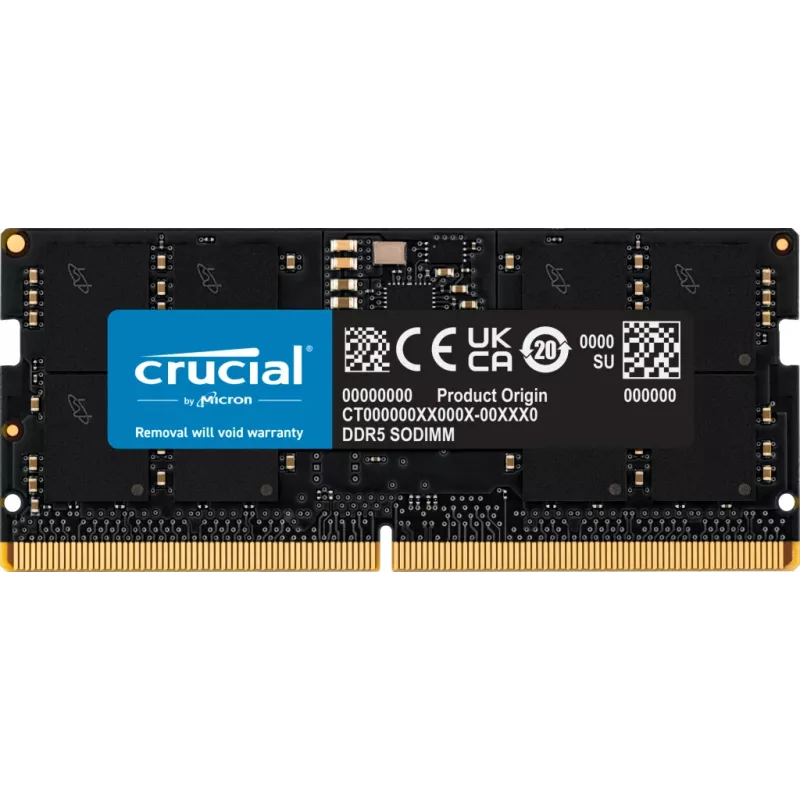 Crucial - DDR5 - Moduł - 16 GB - SO DIMM 262-pin - 5600 MHz / PC5-44800 CL46 1,1 V non-ECC