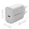 QOLTEC Super Quick PD Charger 20W USB-C (5 V / 12 V) – przenośna szybka ładowarka