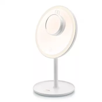 Wolnostojące lusterko do makijażu LED ETA Fenité okrągłe 20 cm, sterowanie dotykowe, USB, wbudowana bateria LiPo
