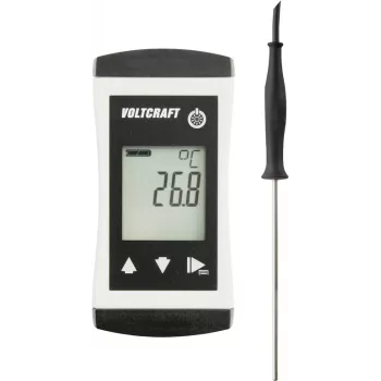 VOLTCRAFT PTM 100 + TPT-200 przyrząd do pomiaru temperatury -200 - 450 °C Typ sondy Pt1000 IP65