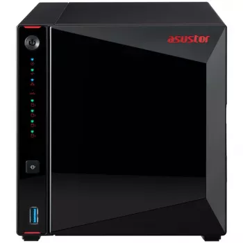 ASUSTOR Nimbustor 4 AS5304T - serwer NAS - 4 kieszenie - SATA 6Gb/s - RAID 0, 1, 5, 6, 10, JBOD - RAM 4GB - 2,5 Gigabit Ethernet - obsługa iSCSI (90-AS5304T00-MD30)