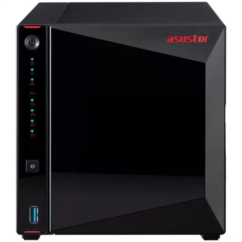 ASUSTOR Nimbustor 4 AS5304T - serwer NAS - 4 kieszenie - SATA 6Gb/s - RAID 0, 1, 5, 6, 10, JBOD - RAM 4GB - 2,5 Gigabit Ethernet - obsługa iSCSI (90-AS5304T00-MD30)