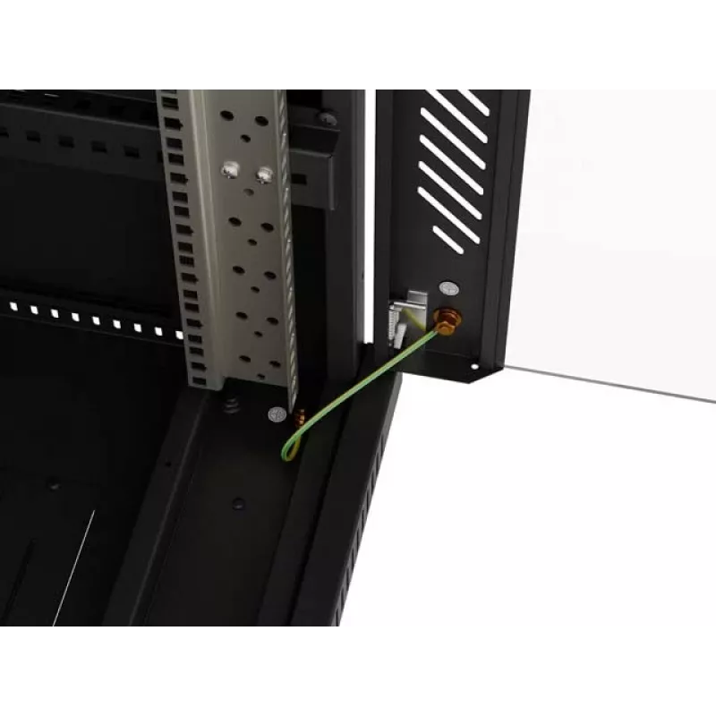 Stojąca szafa rack LANBERG FF01-6624-12BL 24U 19 cali 600×600 mm, IP20, 1200 kg, czarna