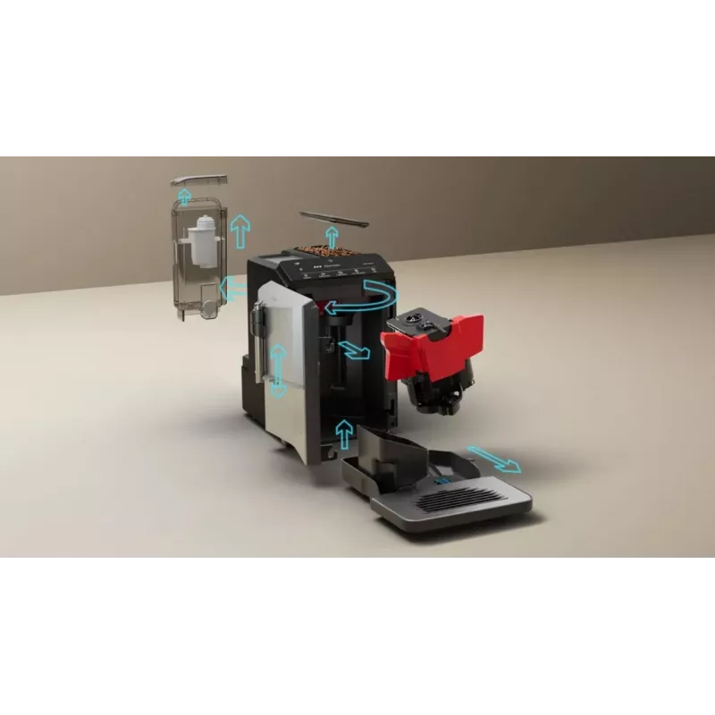 Ekspres do kawy Siemens TF303E01 EQ300 (srebrny; 1300W)