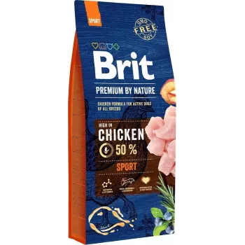 BRIT Premium by Nature Sport Chicken - sucha karma dla psów - 15 kg