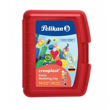 Masa plastyczna Pelikan Creaplast 240 g Wielokolorowa 14 szt.