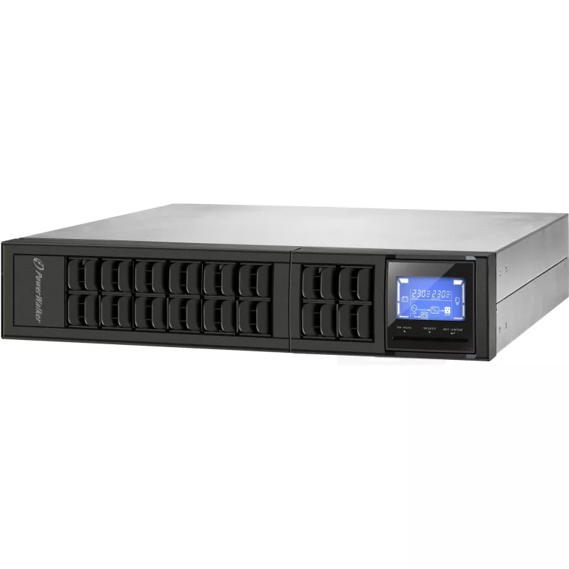 PowerWalker VFI 2000CRM LCD UPS z podwójną konwersją (Online) 2 kVA 1600 W 4 gniazda wyjściowe