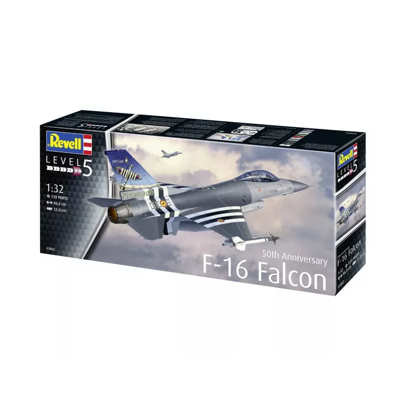Plastikowy model samolotu REVELL F-16 Falcon 50th Anniversary zestaw 1:32
