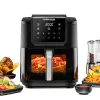Frytkownica beztłuszczowa Rommelsbacher FRH 1700 Single 8 l wolnostojąca 1700 W z 10 programami i wyświetlaczem LED