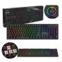 Klawiatura mechaniczna dla graczy SAVIO STYX Outemu niebieski Hot-Swap RGB USB QWERTY US International Czarna 104-klawiszowa pełnowymiarowa