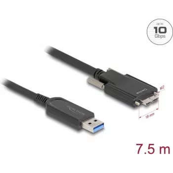 Aktywny kabel optyczny DeLOCK 83212 USB 10 Gb/s Typ-A na Micro-B 7,5 m