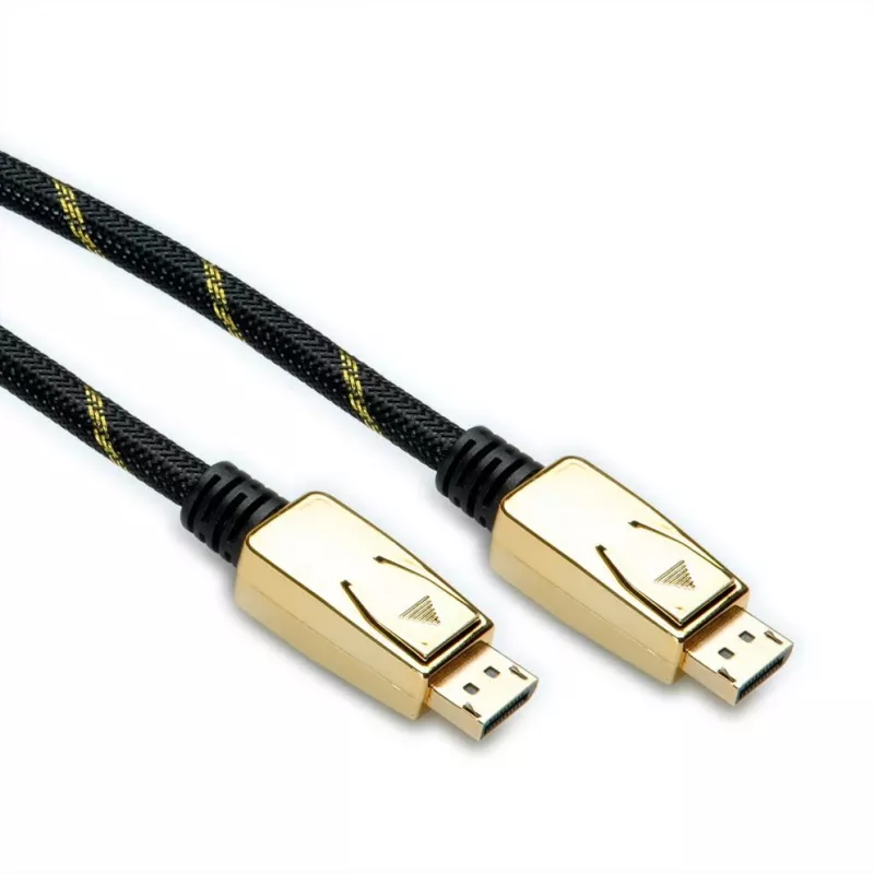 ROLINE 11.04.5920 Kabel DisplayPort 1 m Czarny - Złoty (11.04.5920)