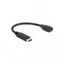Kabel USB DeLOCK 65578 USB 2.0 0,15 m USB C Micro-USB B Czarny