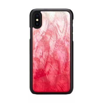 Etui do smartfona iKins dla iPhone XS / XS S — różowe lake i czarne, pokrowiec ochronny