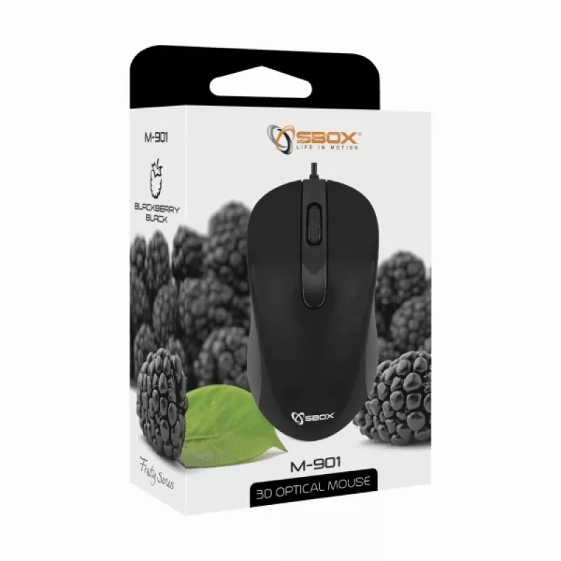 Sbox M-901 Mysz optyczna czarna