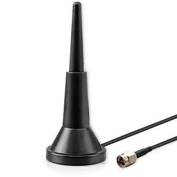Zewnętrzna antena 4G LTE QOLTEC 5 dBi 600–2700 MHz ze złączem SMA i kablem 3 m