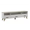 Cama RTV stand LOTTA 180cm Biały + sonoma oak