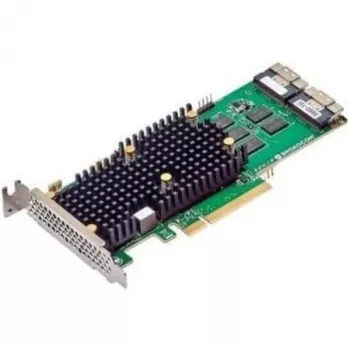 Broadcom MegaRAID 9660-16i - Kontroler pamięci masowej (RAID) - 16 portów/kanał - SATA 6 Gb/s / SAS 24 Gb/s / PCIe 4.0 (NVMe) - RAID 0, 1, 10, 5, 50, 6, 60 - PCIe 4.0 x8 (05-50107-00)