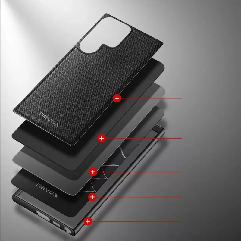 Nevox StyleShell NYLO - Samsung Galaxy S25 Ultra, czarny
