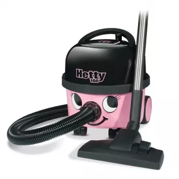 Odkurzacz cylindryczny NUMATIC HET160-11 — pojemność na kurz 6 L, 620 W, filtracja HEPA, wąż 2 m