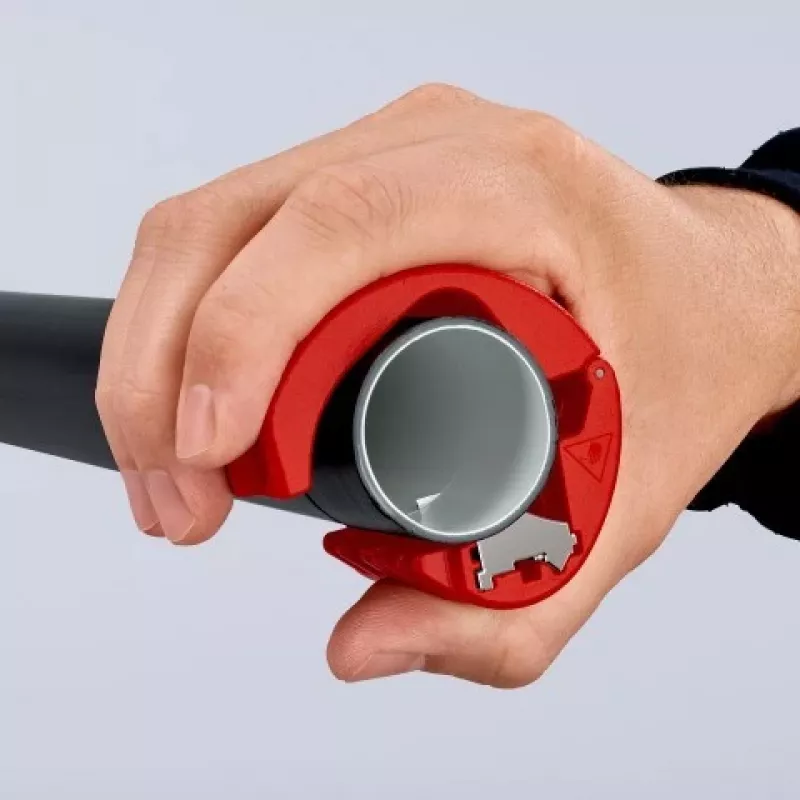 KNIPEX ręczny obcinak do rur z PVC i tulei uszczelniających