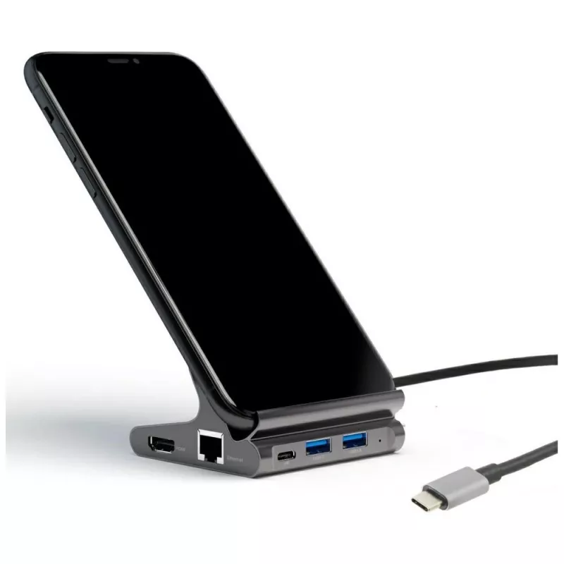 Uchwyt do tabletu/smartfona 7w1 Dex HDMI/RJ45
