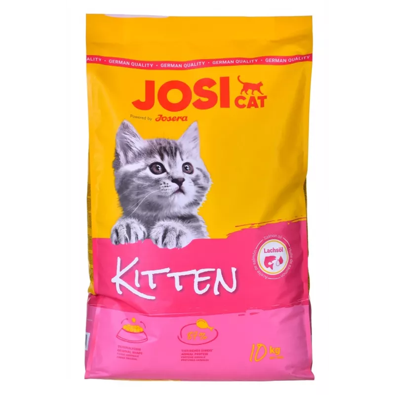 Sucha karma dla kociąt JosiCat Kitten 10 kg – kompletne żywienie dla rosnących kociąt