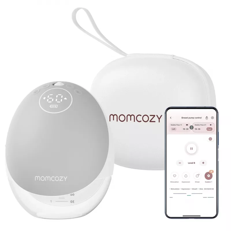 Laktator Momcozy M9 pojedynczy szary