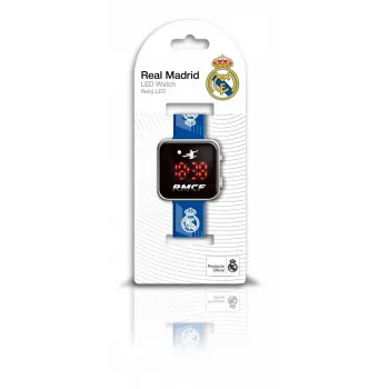 Zegarek Kids Euroswan LED Real Madrid RM00017 — cyfrowy zegarek dziecięcy LED, design z motywem drużyny