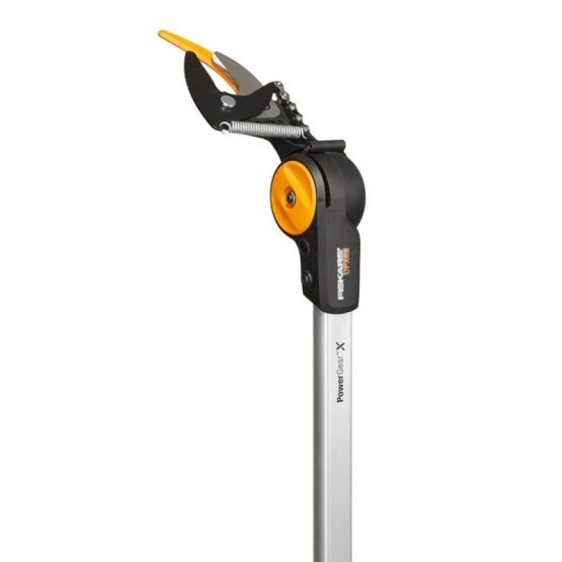 Sekator Fiskars UPX82 Anvil — ręczny sekator do zdrewniałych łodyg, czarny/niebieski/szary