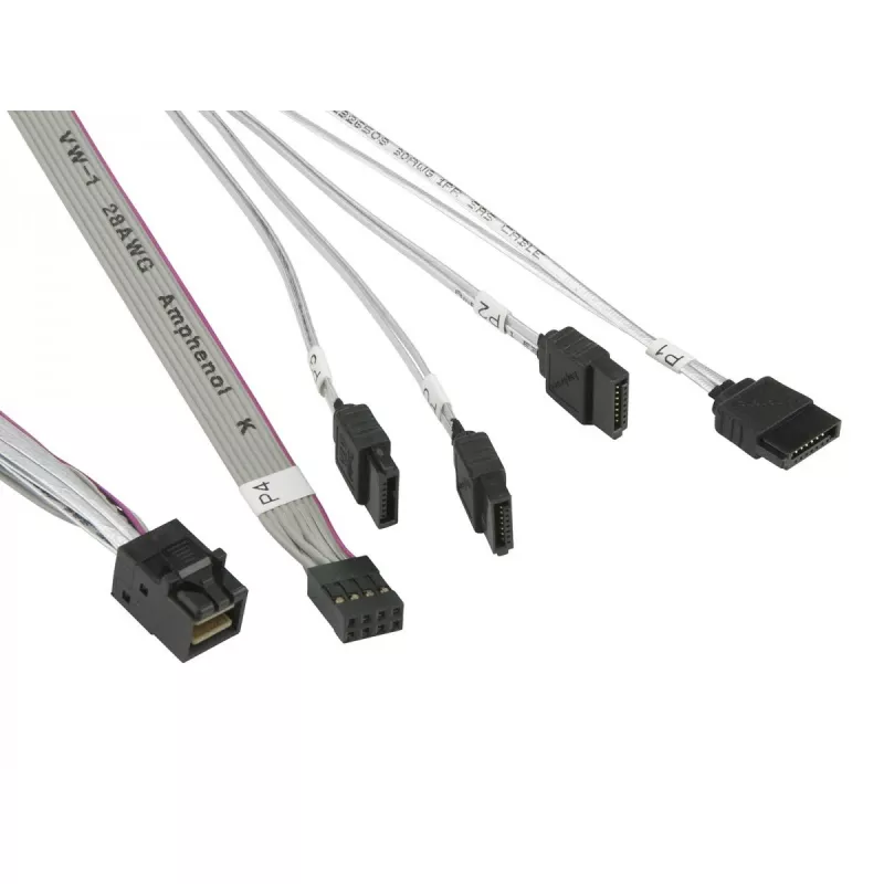 Supermicro - kabel SATA/SAS - Mini SAS HD (SFF-8643) na SATA - 50/50/60/70 cm - do A+ Server 1013, SuperServer 5018, 5019, 5019S, SuperStorage Server 5019D8