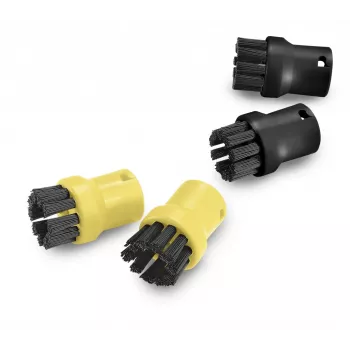 Zestaw szczotek Kärcher do generatorów pary 2.863-264.0, okrągłe plastikowe szczotki 26×26×40 mm, 4 szt.