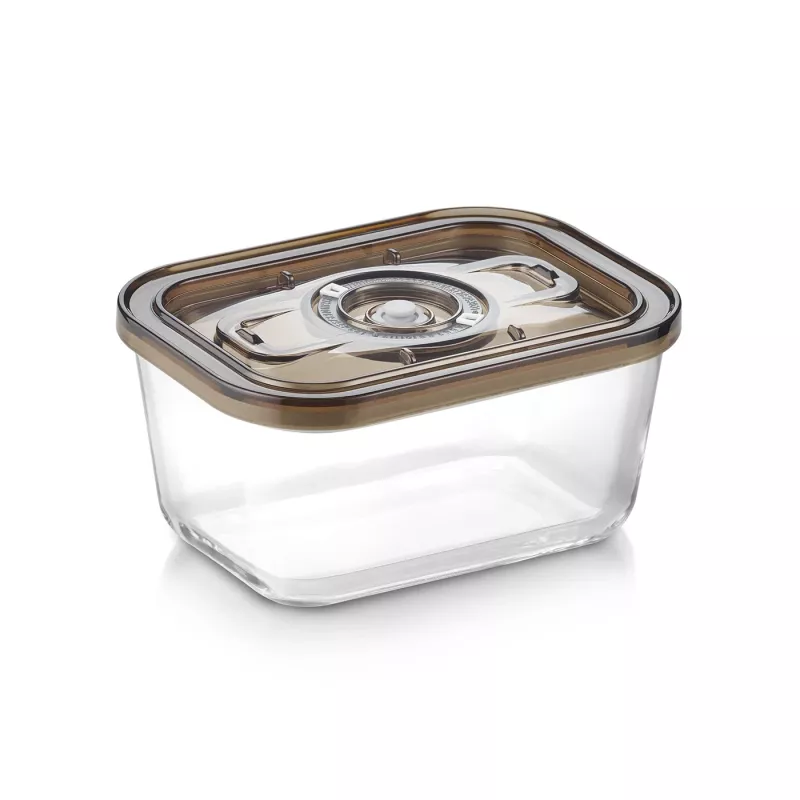 Szklany pojemnik próżniowy Caso z plastikową pokrywką | VacuBoxx Eco M | Przezroczysty