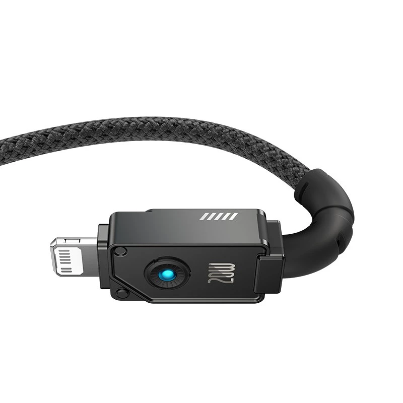 Baseus Unbreakable USB C do iP kabel 2 m 20 W Czarny