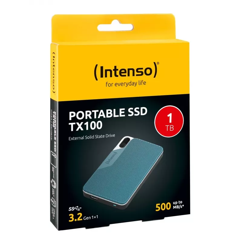 Intenso SSD TX100 1.8 cala 1 TB USB 3.2 Zewnętrzny
