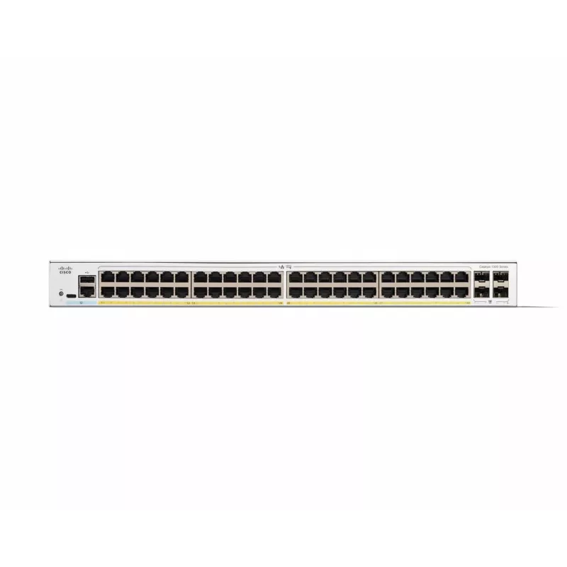 Przełącznik zarządzalny Cisco Catalyst 1300-48P-4G 48 portów GE PoE 4x1GE SFP