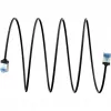Goobay Ultra-Flexible CAT 6A Patch kabel cienki U/FTP Czarny - extra-short plug (74320)