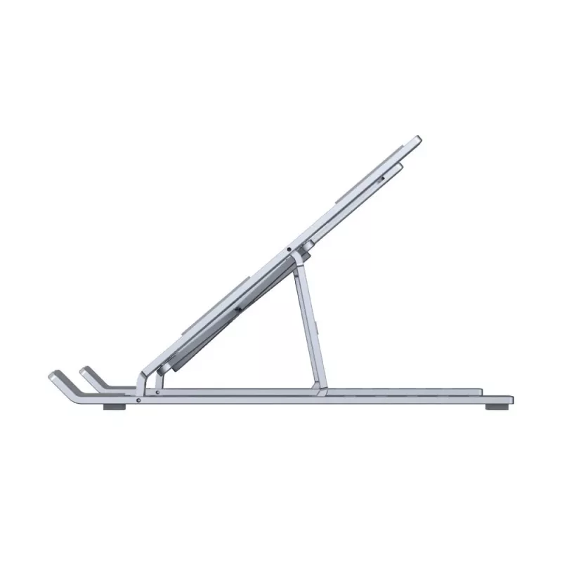 Podstawka pod laptopa UNITEK OT155SL srebrna aluminiowa, regulacja pochylenia 13-41°