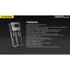 Ładowarka do akumulatorów Nitecore Ci12 Uniwersalna ładowarka USB do Li-Ion, NiCd, NiMH, wejście 3A 5/9/12V, obudowa z tworzywa sztucznego