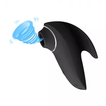 Masażer łechtaczki Erolab Dolphin VVS01b Czarny — wodoodporny, ładowalny