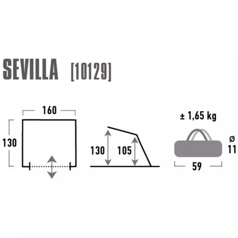 Namiot High Peak Sevilla niebiesko-szary