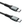Kabel USB Qoltec 52358 1.5m USB C Czarny USB 2.0 0.48 Gbit/s