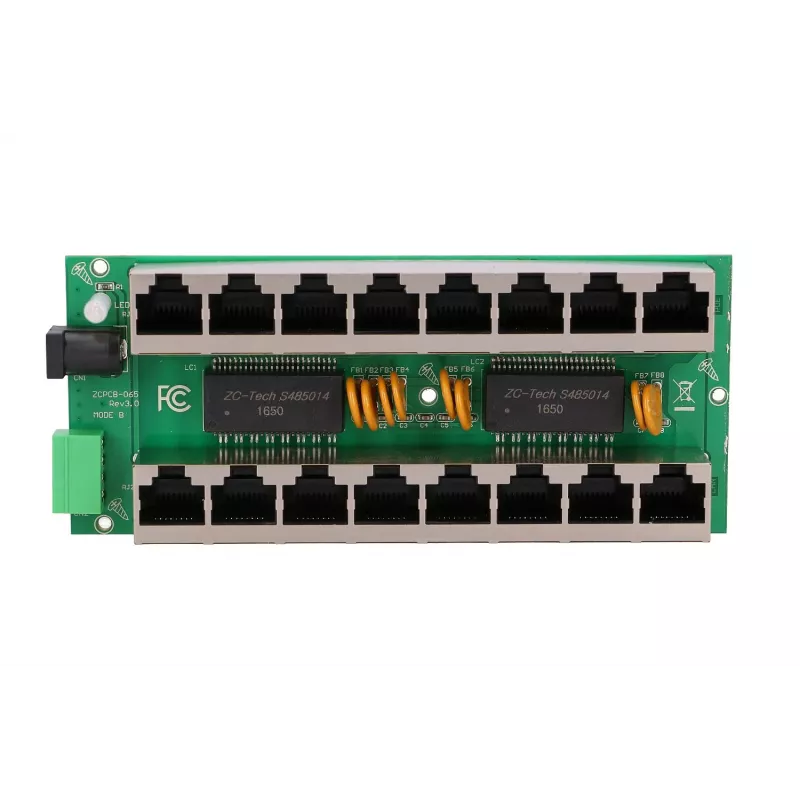 Iniektor PoE Extralink Gigabit 8 Portów 1000Mb/s RJ45 Tryb B