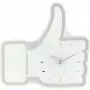 Zegar NeXtime 5185wi Mini Thumbs Up, 20,5x21 cm, ścienny, biały/srebrny