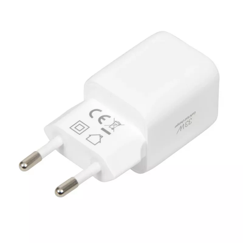 Ładowarka USB IBOX ILUC42W 42W (maks. 33W), 1×USB-C PD3.0, 1×USB-A QC3.0, 100–240V, biała