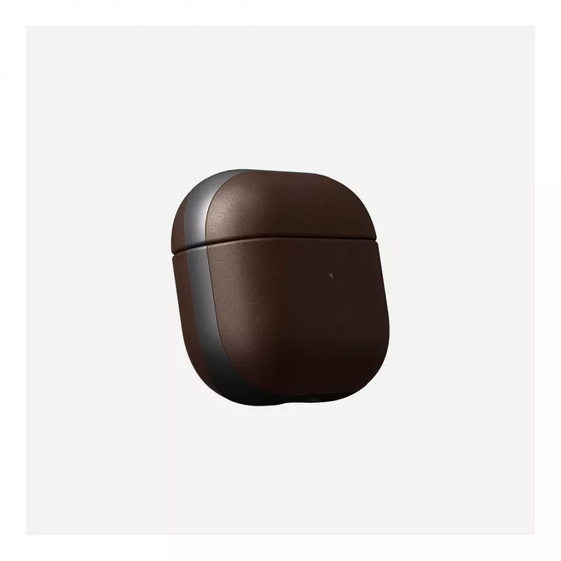 Skórzane etui Nomad V3 Rustic Brown do AirPods — ochronny pokrowiec skórzany na etui ładujące AirPods